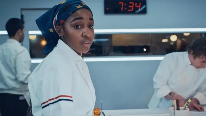 Ayo Edebiri on the set of FX's The Bear (Photo Credit - Blexmedia)